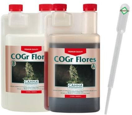 Canna COGr Flores A&B 5 Litros - Abono hidropónico Sustrato de coco Cultivo de coco en interiores