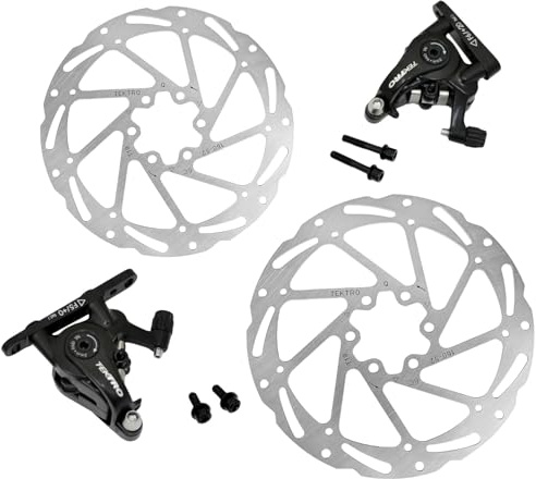 TEKTRO MD-C550 Road Flat Mount Mechancial Disc Brake Set 160mm Rotors, Front and Rear, MH1849