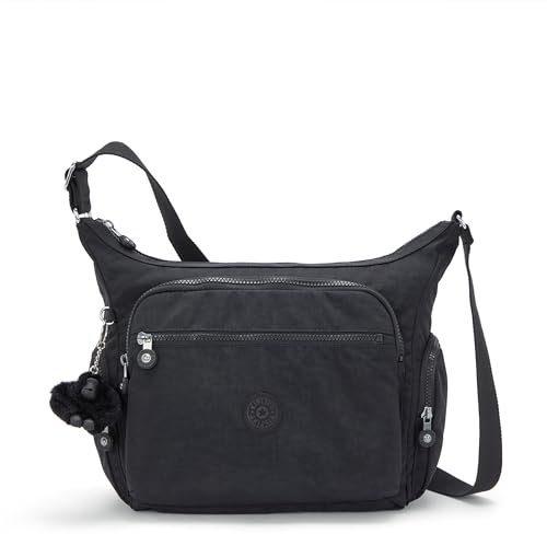Kipling GABBIE Mittelgroße Umhängetasche, Black Noir (Schwarz)