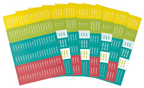 Häfft® Lehrerplaner Sticker-Set mit 8 Bögen für die Unterrichtsplanung | 8x Aufkleber für Lehrerkalender zur Schulorganisation, geeignet für Lehrer-Timer von Häfft in A5 & A4