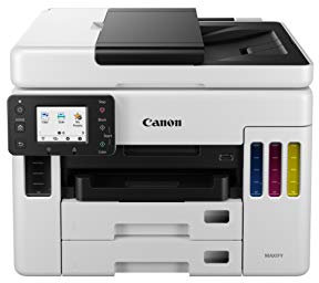 Canon MAXIFY GX7050 Drucker für den Heimgebrauch & Büro – Farbdrucker & Scanner All-in-One Kabellos | MegaTank Tintenstrahldrucker, Kopierer, Scanner & Fax | WLAN, Ethernet & USB-Verbindung A4-Drucker