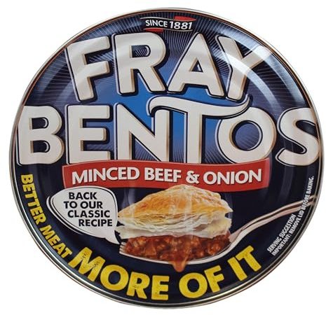 Fray Bentos Minced Beef & Onion Pie, 425 g (6-Pack) | Rich Flavour, Flaky Puff Pastry, Quick & Easy Meal, Perfect with Mash or Chips