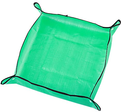 Bailinks wasserdichte Umpflanzmatte, Faltbare grüne Gartenmatte für Pflanzenfarmen, Indoor, Umpflanzen von Sukkulenten (100 cm x 100 cm)