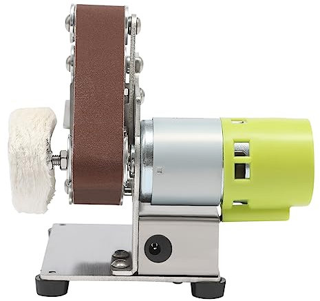 150 W Max.10000 RPM DIY Polierer, Mini-Bandschleifer mit 10 Schleifbändern, 7-fach verstellbare Stromversorgung +3 Stück Schraubenschlüssel