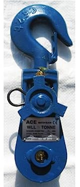 Heavy Duty Winch Snatch Block 3 -16 (Lightweight Lifting Pulley Swivel Hook) (6 Inch - 8 Ton (16MM Wire))