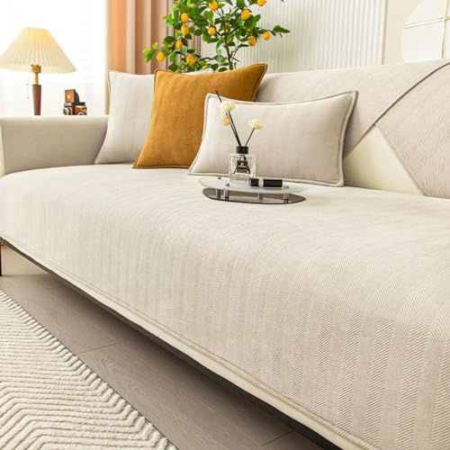 BohrenCL Sofa Covers 1 2 3 4 Seater, Non Slip Sofa Slipcovers, Couch Covers Washable for Sectional Sofa, Settee Covers for All Seasons, Sofa Protectors from Pets/Kids 70x150cm