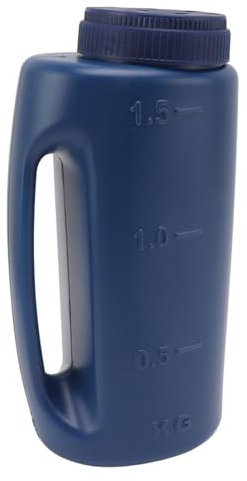 Zerodis Handheld Fertilizer Spreader, Adjustable Hole Hand Held Spreader Shaker Hand Held Grass Seed Spreader for Seeds, Salt, Fertilizer (Blue)