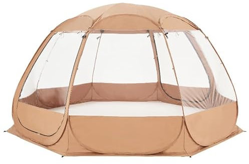 Pop-Up-Blasenzelt, Outdoor-Campingzelt, 360-Grad-volltransparenter, Nicht Toter Eckpavillon, Überdachungszelt mit seitlichem Moskitonetz, sofortiger Schutz für Garten, Terrasse, Hinterhof A