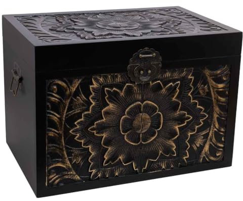 WANDERLUST DECO Baúl de Madera 60x40x42h cm