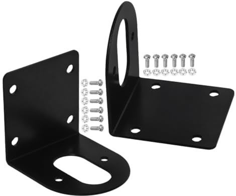 MAGICLULU 2pièces Support De Montage Moteur à Continu Pour Accouplement Arbre Moteur Et Support Engrenage Forme De Noir