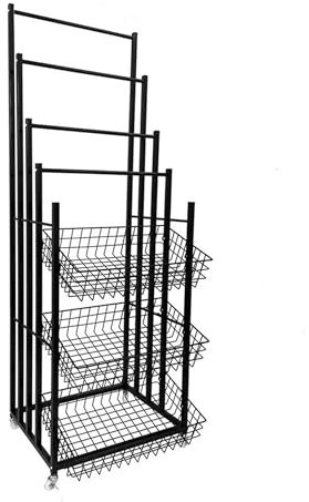 QHLMLL Schirmständer Schirmständer aus Eisen Schirmständer Schirmständer Schirmhalter Flaschenzug Displayständer Zuhause Wohnzimmer Für Foyer Eingang Innendekoration (Color : Noir, Size : 60x45x167