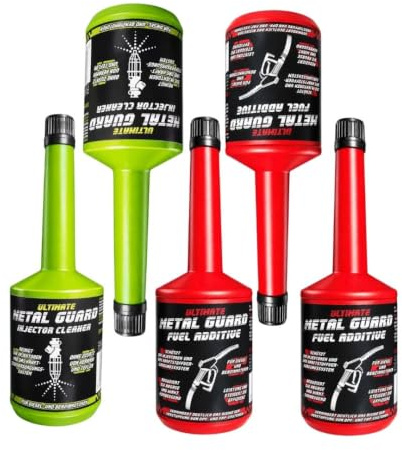 Metal Guard Kraftstoffzusatz Set Injektorreiniger Diesel & Benzin 5x200 ML | Pflegemittel Für Einspritzsysteme, Pkw Mit Ottomotoren Und LPG, 2x200 + 3x200 Milliliter, Schmierleistung Unterstützt