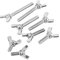 5PCS/Bag M5 Wing Screw 304 Stainless Steel Machine Screw 12mm, 16mm, 20mm, 40mm Butterfly Screw Fastener Repair Tool Machine Screws Assortment Kit(M5*12mm)