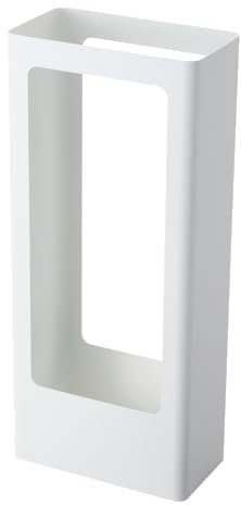YAMAZAKI 4928 Tower Paragüero Delgado, Blanco, Acero/Silicona, Minimalista, 22 x 12 x 50 cm