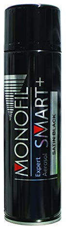 Monofil Satin Black Spray Paint Smart Large 500ml Aerosol