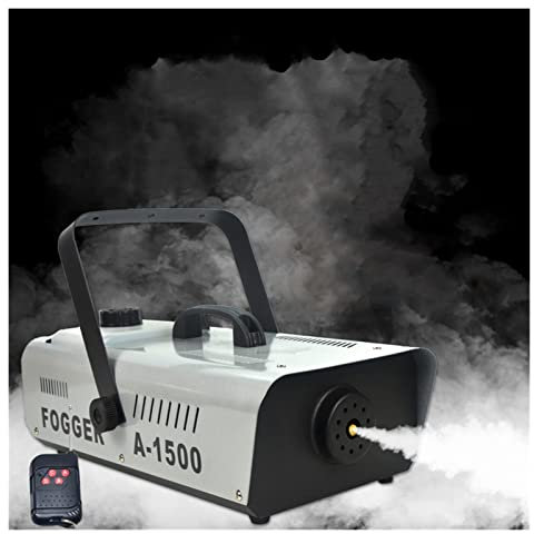 Fog Machine 1500W Thermostatic Fog Machine Smoke Machine Remote Or Wire Control DJ Disco Wedding Fogger Machine Stage Lights Music Production Equipment