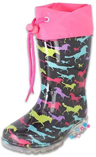Beck Ragazza Blinking Horses Rain Boot, multicolore, 25 EU