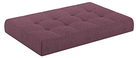 chilly pilley Palettenkissen Palettenauflage Schräg Geschnitten Gesteppt Palettenpolster Gartenkissen Garten Kissen Indoor Outdoorkissen Farben und Größen (Violett, 120x80x15cm)