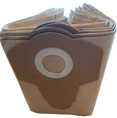 fg spares 10 paper vacuum bags for task 1200w 20l wet and dry canister vac task 92852006