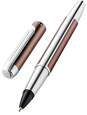 Pelikan Tintenroller Pura R40, Mokka, hochwertiger Roller im Geschenk-Etui, 822824