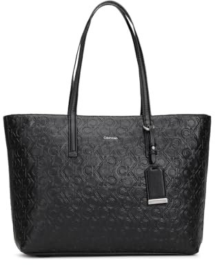 Calvin Klein CK MUST SHOPPER MD - EMB MONO, schwarz(baxblack), Gr. *