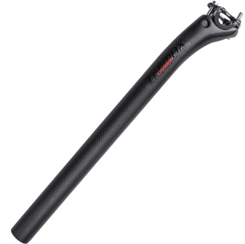 Alfa Pasca tija Carbono MTB 3K Mate tija Bicicleta de Carretera 27.2*400mm Tubo sillin Bici