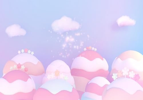 Fototapete Schlafzimmer Kinderzimmer 3D Tapeten 3D Effekt Wohnzimmer Niedliche Rosa Cartoon Weiße Wolke Baum Süßigkeiten Haus Wandposter Xxl Waterfall Weiß Grau Blumen Wald Natur Mustertapete