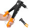 Avilia Remachadora manual de aluminio de 240 mm con pinza – Ideal para remaches de aluminio, cobre y acero, para revoltear elementos de volteo