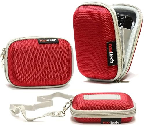 Navitech Red Shockproof Camera Case Compatible with AGFA Photo Realishot DC5200 Compact Digital Camera