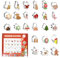 24 Stück Ausstechformen Weihnachten, Edelstahl Keksausstecher Weihnachten Lebkuchenmann Ausstecher Schneeflocke,Schneemann, Weihnachtsbaum und Rentierform Plätzchenausstecher Weihnachten Geschenkbox