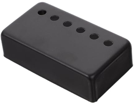 Kupfer Schutzabdeckung für E-gitarren Tonabnehmer 6-loch Schwarz | Passend für Humbucker, Präzise 50mm Ausführung, Dezente Abdeckung in Schwarz