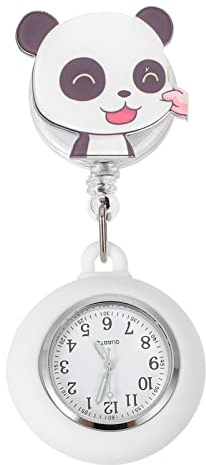 SOIMISS 2stücke Dekorative Taschenuhr Einziehbare Praktische Ansteckuhr Mit Cartoon-Design Quarzwerk Für Pflegekräfte Und Medizinisches Personal