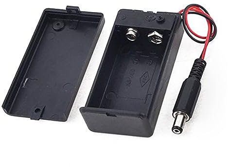 CAXUSD 2piezas Soporte para Batería De Caja con Estuche para Conector Macho y Duradero