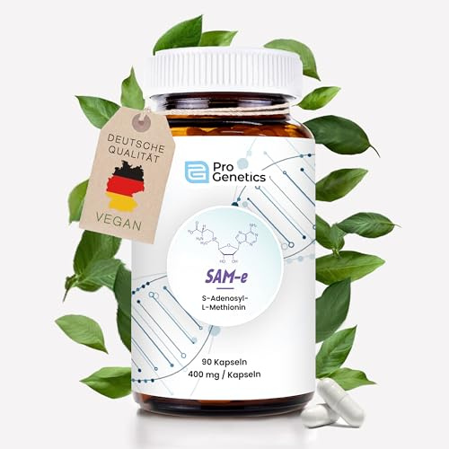 SAM-e (S-Adenosyl-Methionin) Hochdosiert 200mg / Kapsel | Vorteilspack 90 Kapseln/Dose | Direkte Bioverfügbarkeit | Breites Wirkspektrum | 100% laborgeprüfte Qualität | Hoher Reinheitsgrad