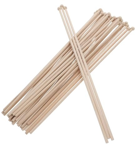Happyyami 30St Fahnenstange fahnenhalter fahnenmast Klassischer Flaggenmast Holzflaggenstab Robuster Flaggenmast Outdoor-Flaggenmast Gartenflaggenständer Kleiner Flaggenstock hölzern Beige