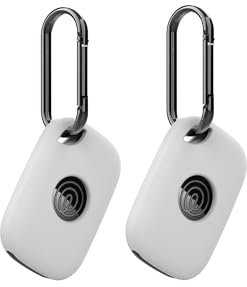 2pack Protective Case For Tile Life 360 Pro 2024 Anti-Loss Tracker Silicone Keychain- Durable and Stylish Cover,Waterproof,Anti-fall,White