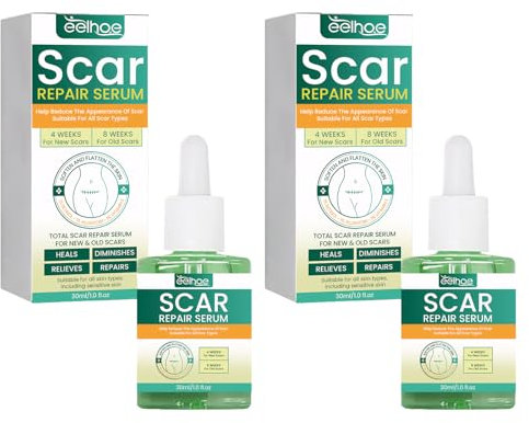 Narbengel 2 Stück Narbensalbe,Narbencreme 30 ml Narbenpflege,Narbensalbe Nach Op Ist Wirksam bei Neuen und Alten Narben,Macht Narben Glatter und Weicher(3.2 * 8.2 cm)