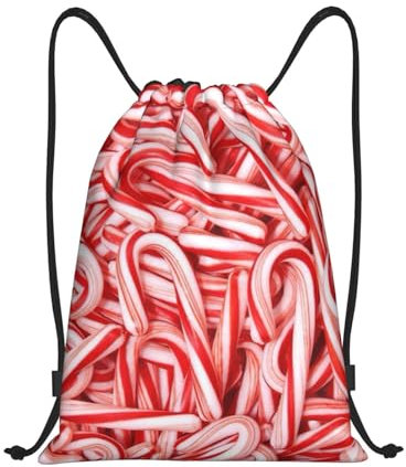 Tunnelzug Gymsack Zuckerstange Turnsack wasserdichte Gymnastikbeutel Unisex Schuhbeutel, Für Schule, Schwimmen, Strand, 36x42cm