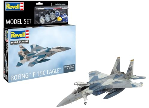 Revell 63778 modellset Boeing F-15C örn 1:72 skala obyggd plastmodellsats med tillbehör