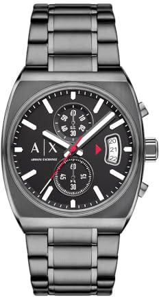 Armani Exchange Watch For Men, Quartz Chronograph Movement and 40 mm Case Size with stainless steel strap