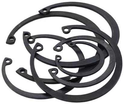 Arandela elástica de acero al carbono M42, M45 y M47 Mn65, DIN472, tipo C, retención a presión for anillo de retención interno de eje de 42, 45 y 47 mm.(M45)