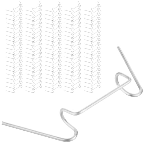 100x W Clips for Greenhouse Glass - Galvanised Spring Clips for Glazing Panels and Overlaps | Window Glazing Clips, Greenhouse Accessories, Fittings and Spares