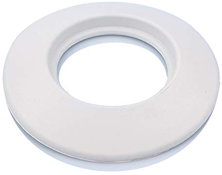TYGERIX Rosetón cubre pared blanco de silicona para tubos de 80 mm | Roseta flexible cubre agujeros de pared para conductos de humo de estufas de leña, pellets y calderas | Suave | Alta resistencia al
