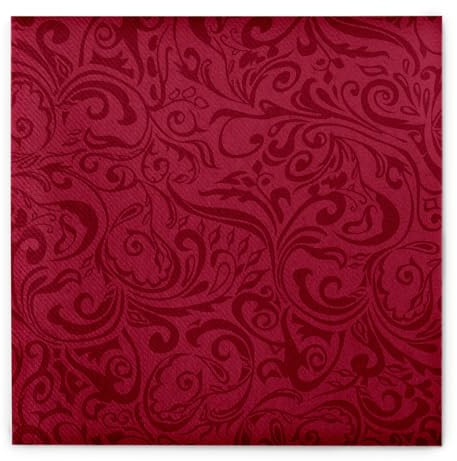 Mank GmbH Airlaid Servietten Lias in Bordeaux, weinrot rot dunkelrot hochwertige Serviette stoffähnlich Hochzeit 40x40 cm, 50 Stück