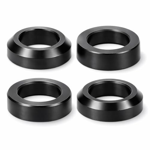 Keenso M6 Bremsscheiben Distanzscheiben - Edelstahl Scheibenbremse Spacer Set für Mountainbike Fahrrad (Konvex + Konkav)