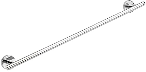 PrimeMatik - Toallero Barra para Pared Cromado 600x50x76mm Modelo Paddy