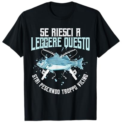 Pesca Fishing Regalo per Un Pescatore Maglietta