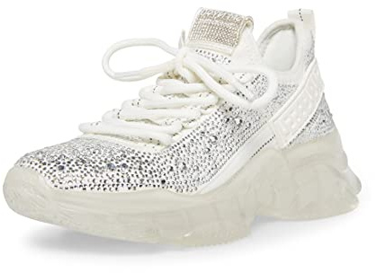 Steve Madden Maxima pour Femme, Strass Blancs Multicolores, 37 EU