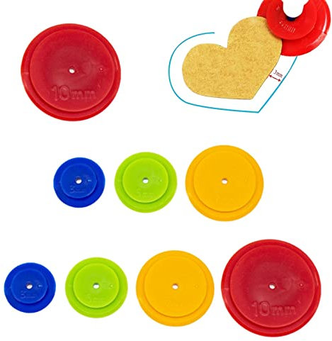 Nahtzugaben Markierer Unregelmäßige Grafik Linienzeichnung Radnaht Tracing Wheel 8 Stück Nahtzugabe DIY Sewing Tracing Wheel Nahtzugaben-Markierer Kunststoff, für Nähmaschine, Nähen von Kunsthandwerk