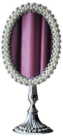 DERBUT Schminkspiegel Desktop-Europäischer Retro-Barock-Desktop-Kosmetikspiegel Niedlicher kreativer HD-Prinzessin-Make-up-Spiegel Schönheitsspiegel